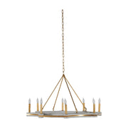 Gabby - SCH-169040 - Eight Light Chandelier - Lockhart - Cloud White/Vintage Gold