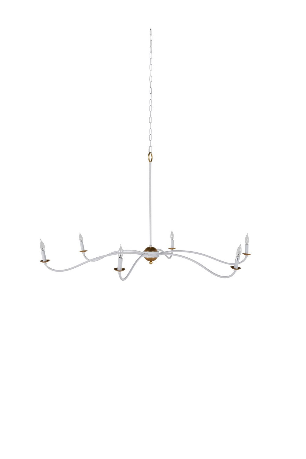 Gabby - SCH-169045 - Six Light Chandelier - Irvine - Plaster White/Vintage Gold