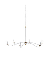 Gabby - SCH-169045 - Six Light Chandelier - Irvine - Plaster White/Vintage Gold