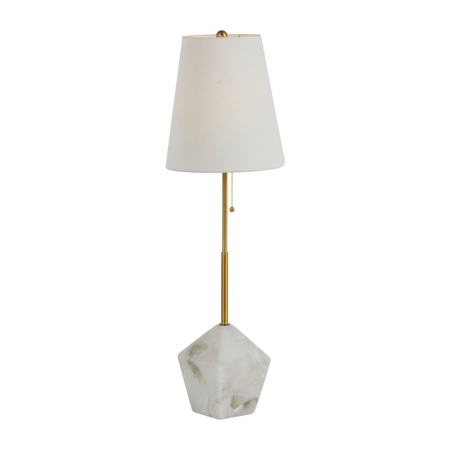 Gabby - SCH-169075 - One Light Table Lamp - Perry - Stained Gold/White Linen