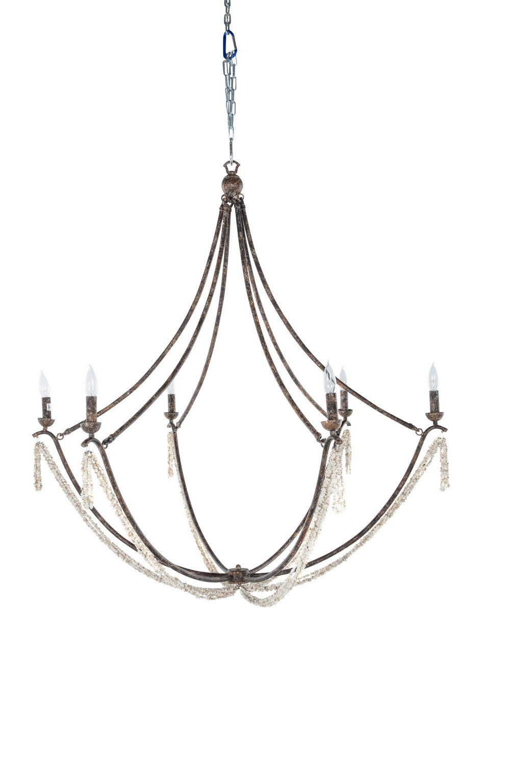 Gabby - SCH-170045 - Six Light Chandelier - Nakita - Rust/Coral White