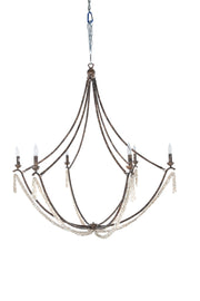 Gabby - SCH-170045 - Six Light Chandelier - Nakita - Rust/Coral White