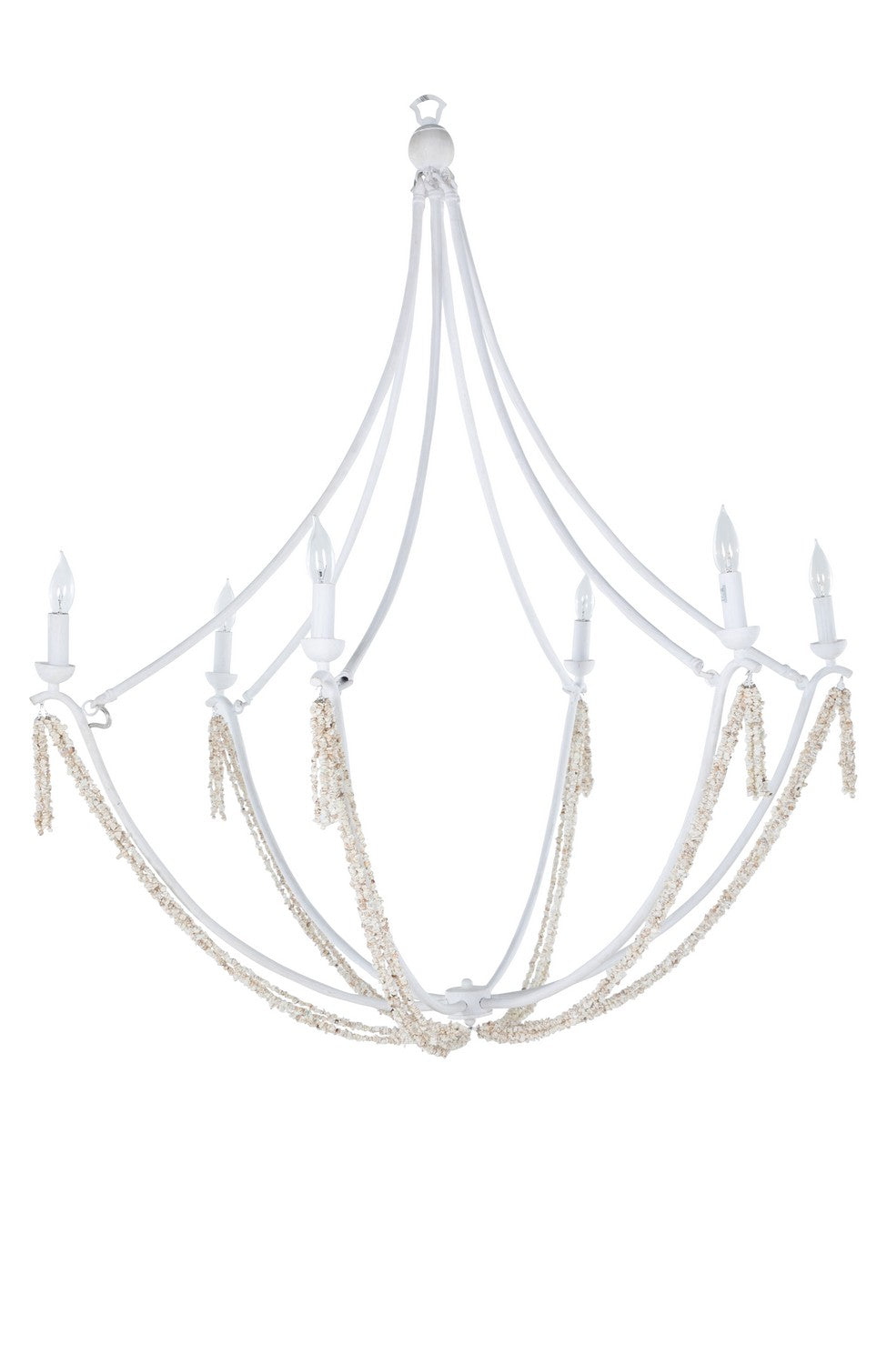 Gabby - SCH-170050 - Six Light Chandelier - Nakita - Plaster White/Coral White