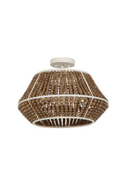 Gabby - SCH-170460 - Two Light Semi-Flush Mount - Gilmer - Plaster/Beige Washed Wood