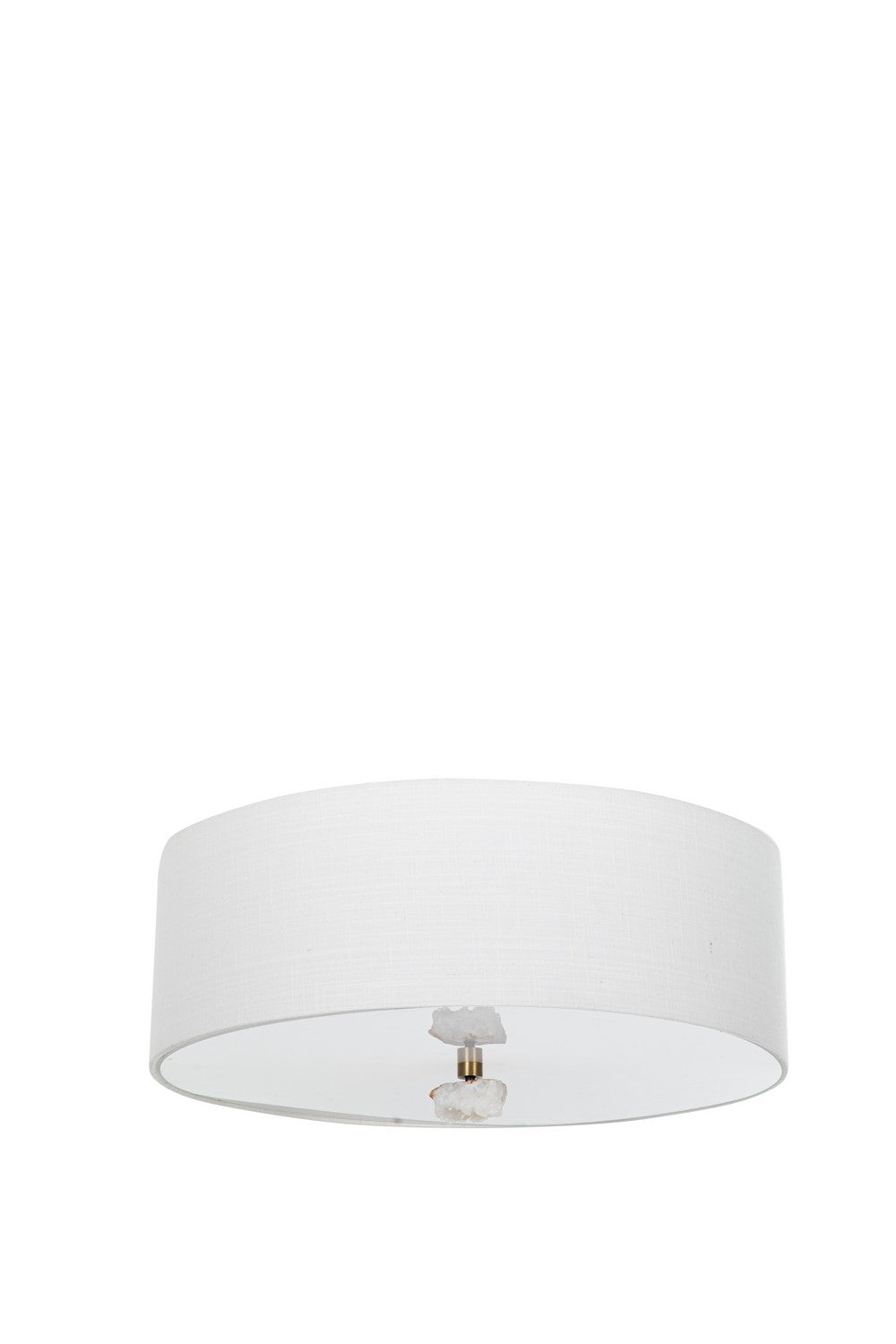 Gabby - SCH-170495 - Two Light Flush Mount - Mabel - Matte Antique Brass/White Linen/Natural Stone/Acrylic