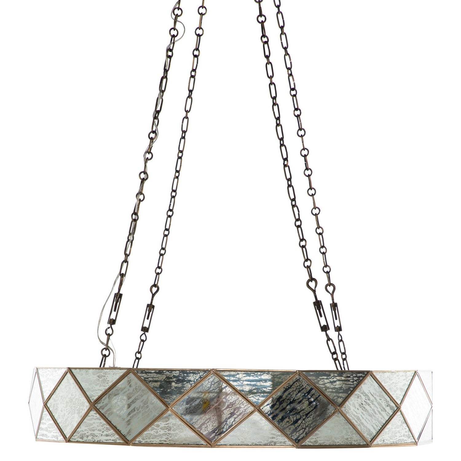Gabby - SCH-175024 - Eight Light Chandelier - Maybelle - Antique Brushed Brass/Silver Mercury Glass