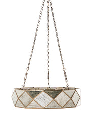 Gabby - SCH-175025 - Four Light Chandelier - Maybelle - Antique Brushed Brass/Silver Mercury Glass