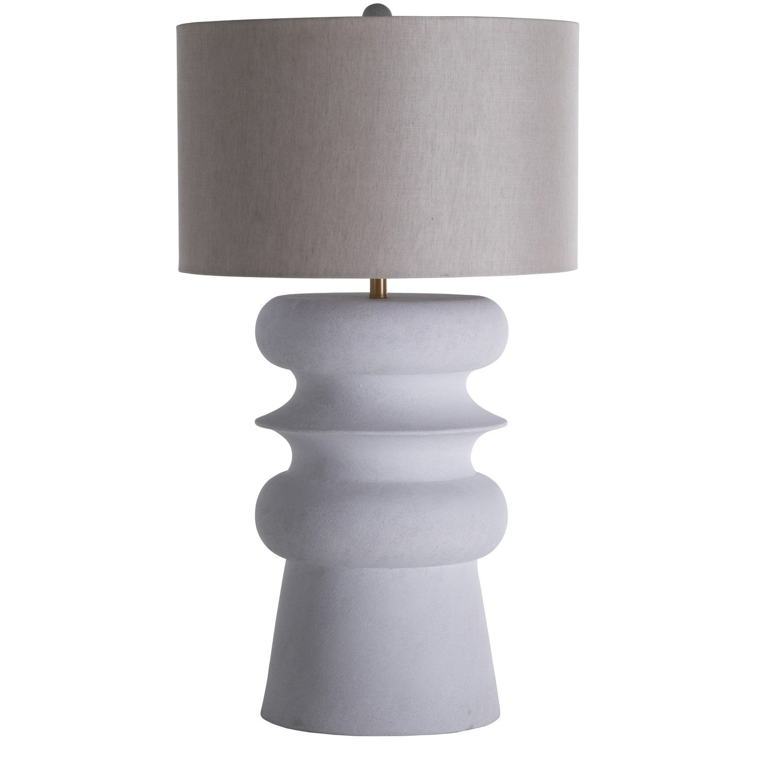 Gabby - SCH-175060 - One Light Table Lamp - Claudius - Plaster White/Smokey Grey Linen