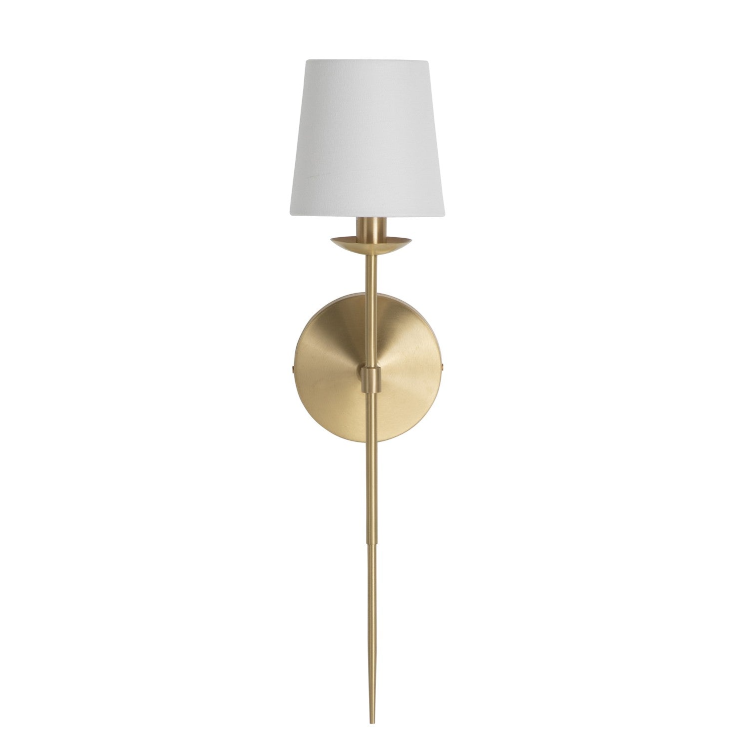 Gabby - SCH-175062 - One Light Wall Sconce - Granville - Brass/White Linen