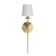 Gabby - SCH-175062 - One Light Wall Sconce - Granville - Brass/White Linen