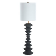 Gabby - SCH-175154 - One Light Console Lamp - Irving - Textured Charcoal Grey/Dark Bronze/Linen Fabric