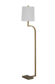 Gabby - SCH-192120 - One Light Floor Lamp - Hawthorne - Matte Antique Brass/White Linen