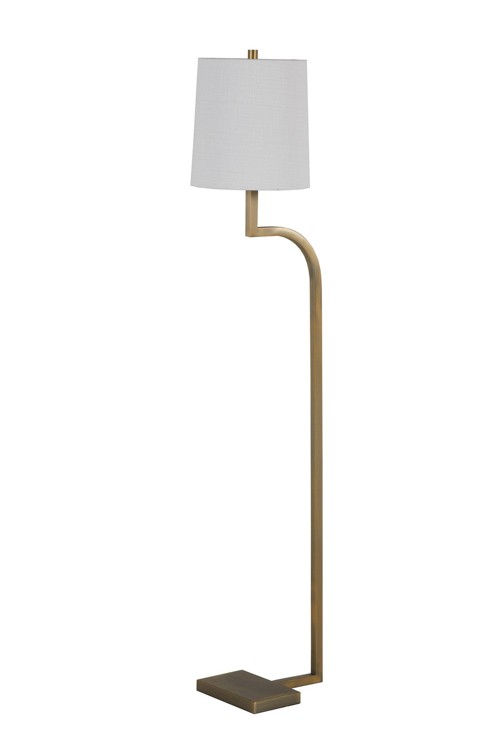 Gabby - SCH-192120 - One Light Floor Lamp - Hawthorne - Matte Antique Brass/White Linen