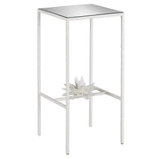 Currey and Company - 4000-0166 - Accent Table - Yeso Blanco/Mirror