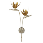 Currey and Company - 5000-0239 - Two Light Wall Sconce - Contemporary Silver Leaf/Contemporary Gold Leaf/Gold