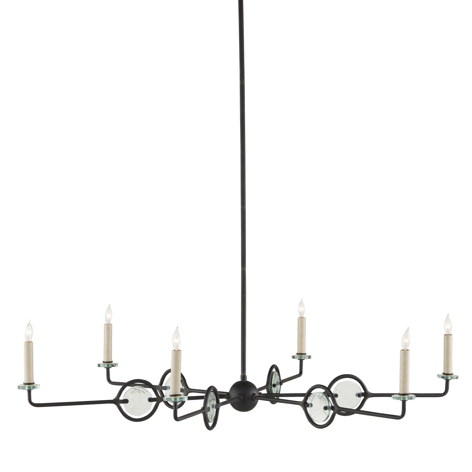Currey and Company - 9000-0969 - Six Light Chandelier - Blacksmith