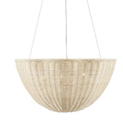 Currey and Company - 9000-0993 - Three Light Pendant - Bleached Natural/Vanilla