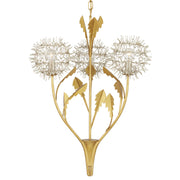 Currey and Company - 9000-1081 - Three Light Pendant - Contemporary Silver Leaf/Silver/Contemporary Gold Leaf