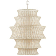 Currey and Company - 9000-1083 - Nine Light Chandelier - Bleached Natural/Vanilla