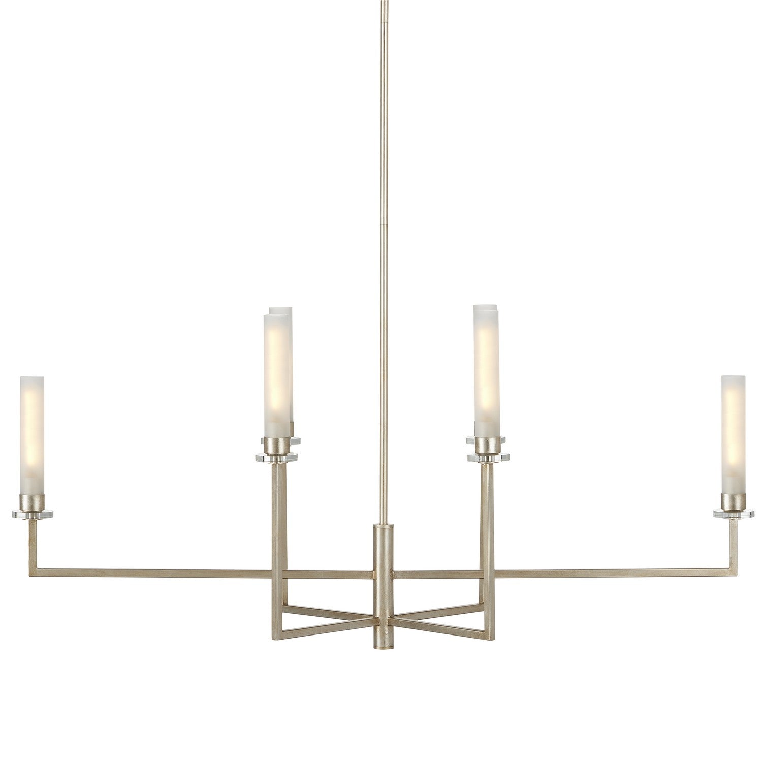 Currey and Company - 9000-1093 - Six Light Chandelier - Champagne/Frosted White