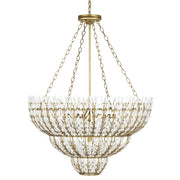 Currey and Company - 9000-1099 - Seven Light Chandelier - Brass/White