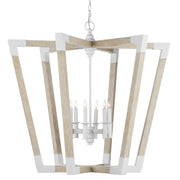 Currey and Company - 9000-1110 - Six Light Lantern - Sugar White/Sandstone