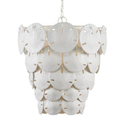 Currey and Company - 9000-1113 - Five Light Chandelier - Sugar White/White