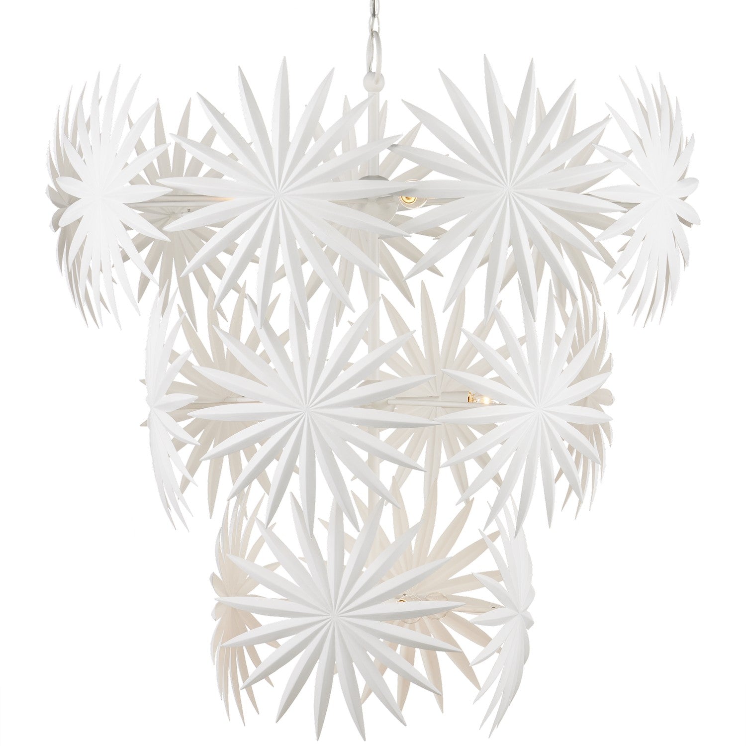 Currey and Company - 9000-1114 - 13 Light Chandelier - Gesso White