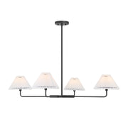 Meridian - M100121MBK - Four Light Chandelier - Matte Black