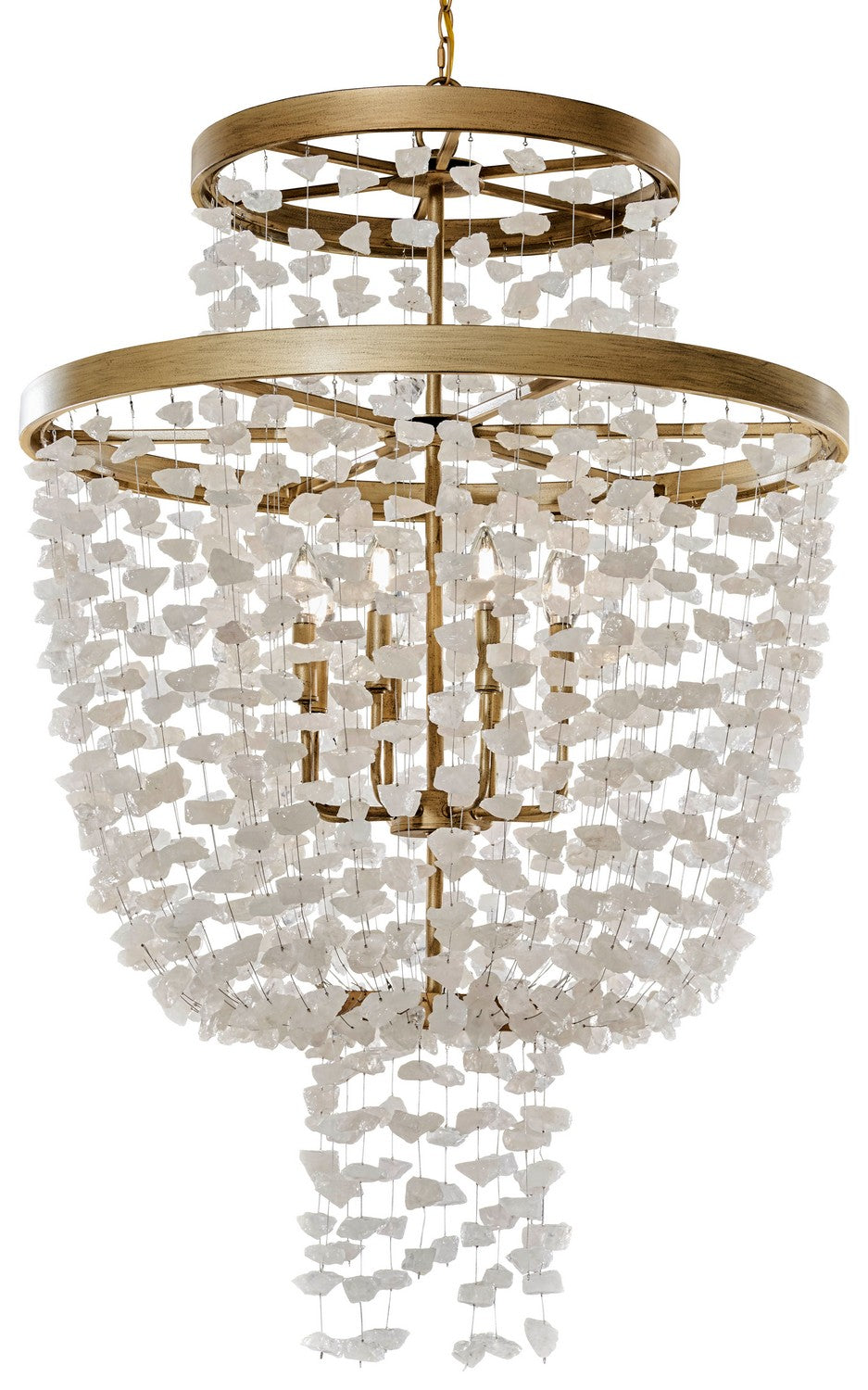 Metropolitan - N6897-898 - Eight Light Pendant - Stonybrook by Robin Baron - Harvest Gold