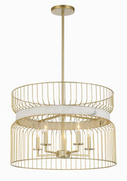 Minka-Lavery - 3395-754 - Five Light Pendant - Park Slope - Nouveau Gold