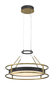 Minka-Lavery - 5086-781-L - LED Pendant - Levitation - Sand Coal And Soft Brass