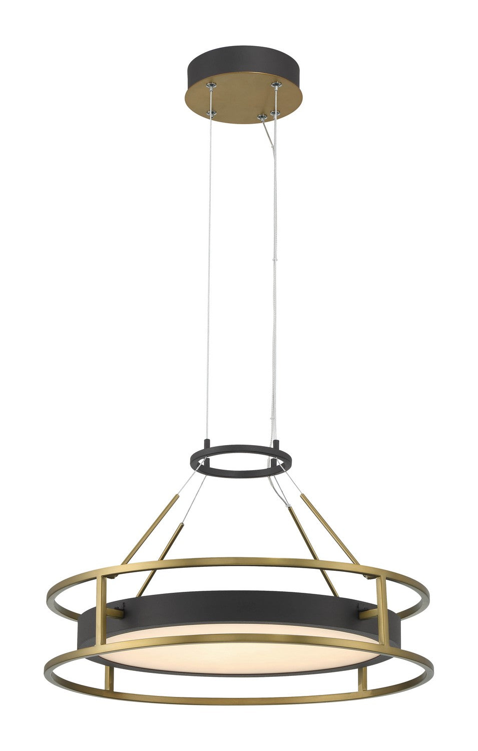 Minka-Lavery - 5086-781-L - LED Pendant - Levitation - Sand Coal And Soft Brass