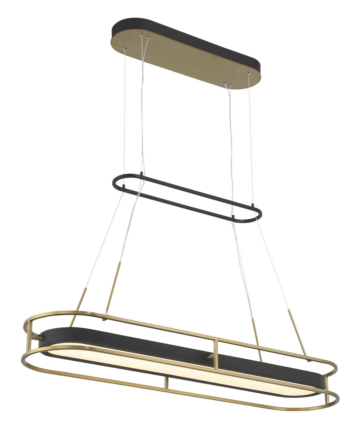 Minka-Lavery - 5088-781-L - LED Island Pendant - Levitation - Sand Coal And Soft Brass