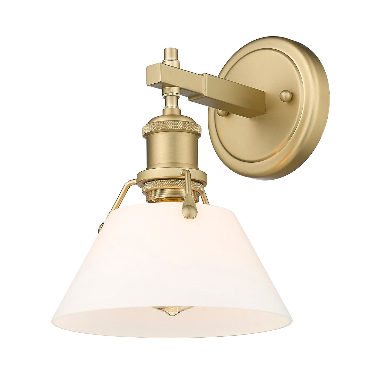 Golden - 3306-BA1 BCB-OP - One Light Bath Vanity - Orwell - Brushed Champagne Brass