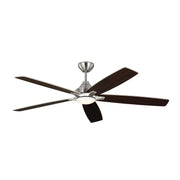 Generation Lighting - 5LWDSM60BSD - 60" Ceiling Fan - Lowden - Brushed Steel