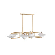 Arteriors - DLC07 - Eight Light Chandelier - Towne - Clear Seedy