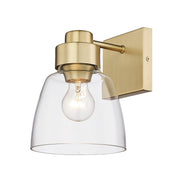 Golden - 0314-1W BCB-CLR - One Light Wall Sconce - Remy - Brushed Champagne Brass