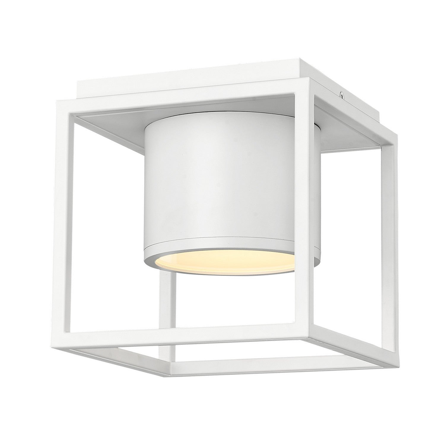 Golden - 9092-FM7 WHT-WHT - LED Flush Mount - Desmond - Matte White