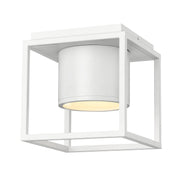 Golden - 9092-FM7 WHT-WHT - LED Flush Mount - Desmond - Matte White