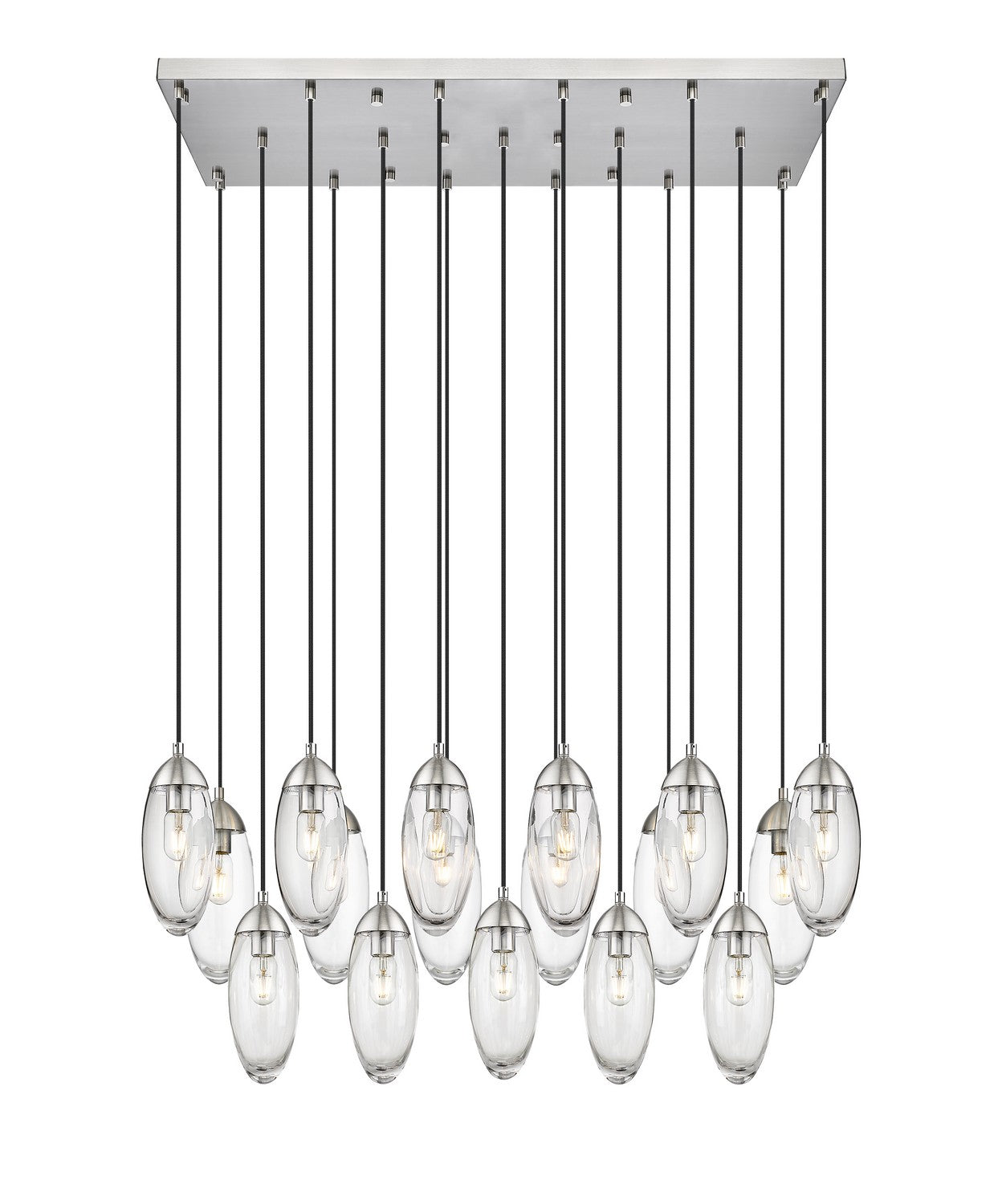 Z-Lite - 651P-17L-BN - 17 Light Linear Chandelier - Arden - Brushed Nickel