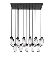 Z-Lite - 651P-17L-MB - 17 Light Linear Chandelier - Arden - Matte Black