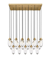 Z-Lite - 651P-17L-RB - 17 Light Linear Chandelier - Arden - Rubbed Brass