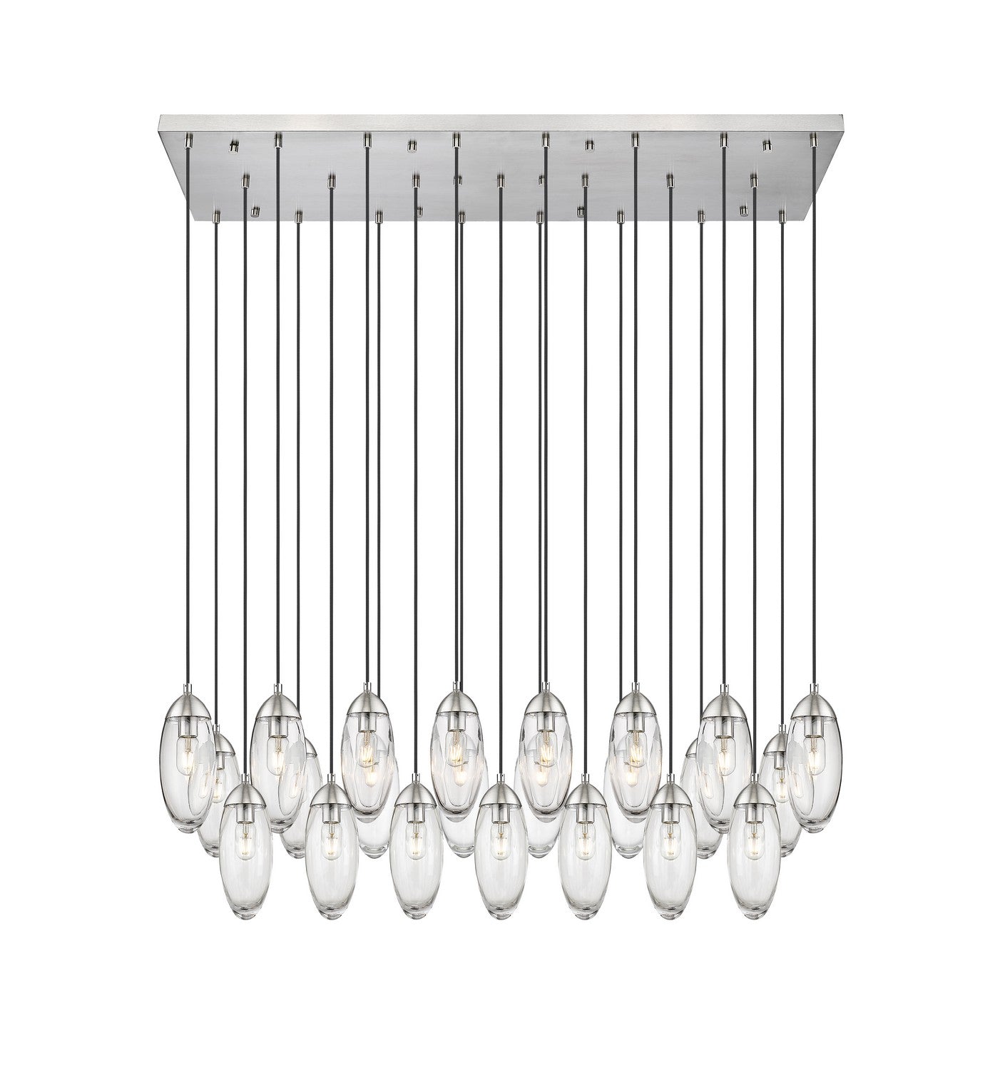 Z-Lite - 651P-23L-BN - 23 Light Linear Chandelier - Arden - Brushed Nickel