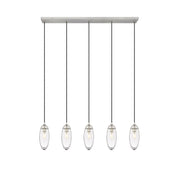 Z-Lite - 651P-5L-BN - Five Light Linear Chandelier - Arden - Brushed Nickel