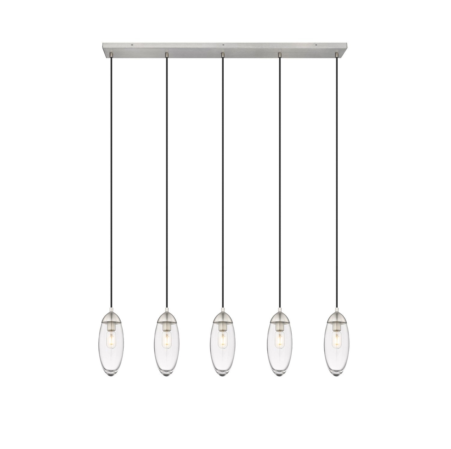 Z-Lite - 651P-5L-BN - Five Light Linear Chandelier - Arden - Brushed Nickel