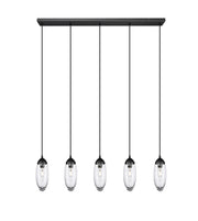 Z-Lite - 651P-5L-MB - Five Light Linear Chandelier - Arden - Matte Black