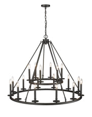 Millennium - 6718-MB - 18 Light Chandelier - Florence - Matte Black