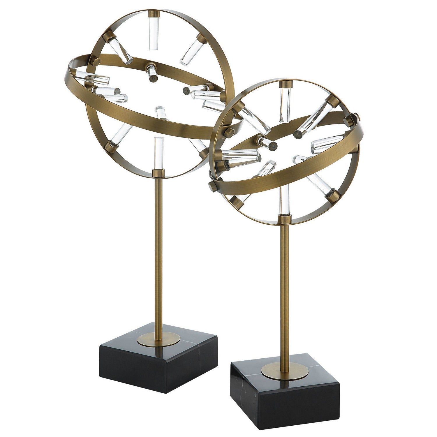 Uttermost - 18087 - Sculptures, Set Of 2 - Realm - Black Marble