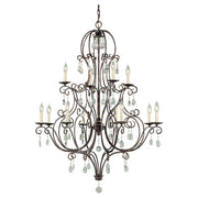 Generation Lighting - F1938/8+4MBZ - 12 Light Chandelier - Chateau - Mocha Bronze